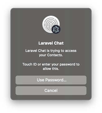 TouchID Prompt Example on macOS