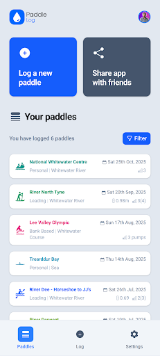 Paddle Log screenshot 1