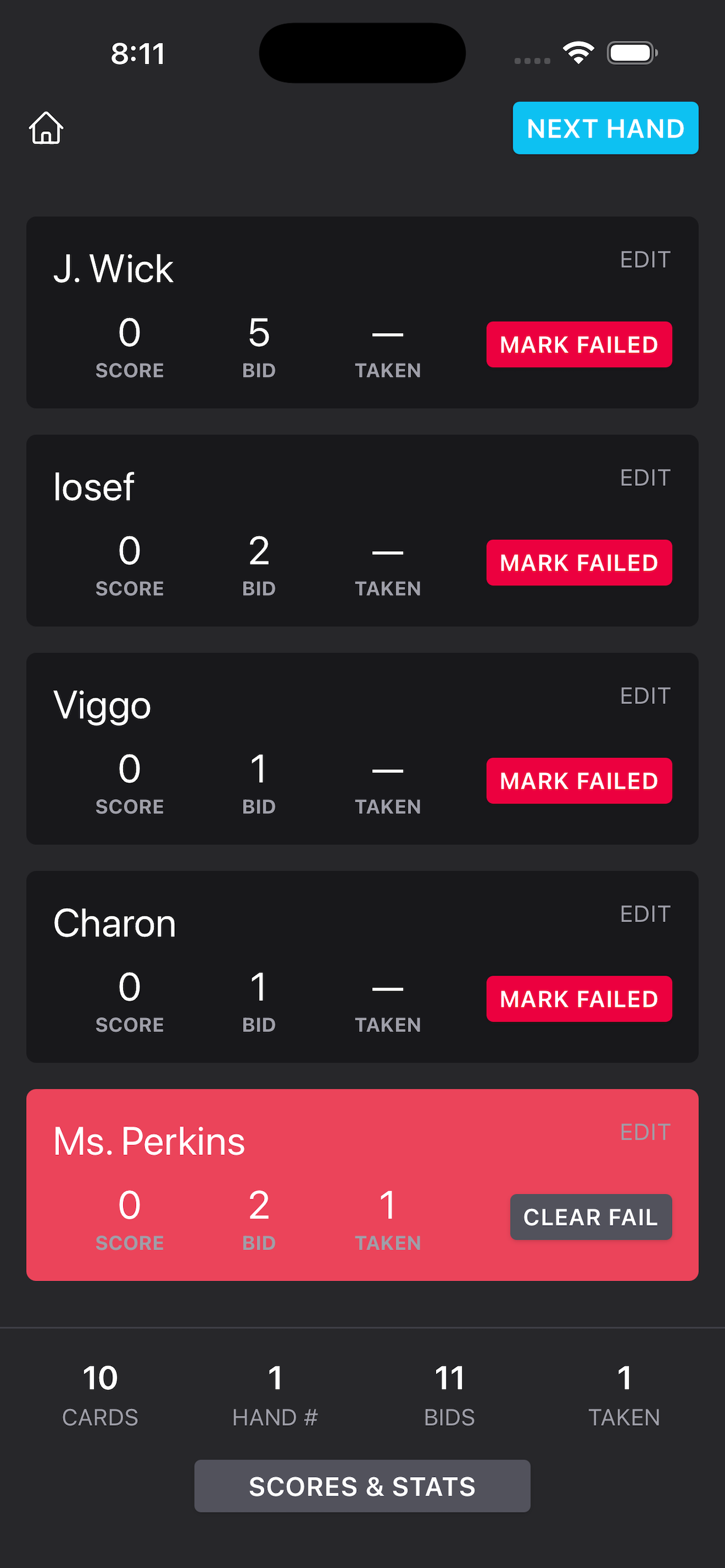 Clubs Trump Scoring screenshot 2