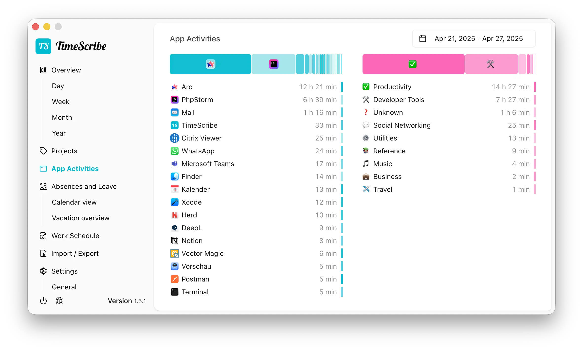TimeScribe screenshot 3