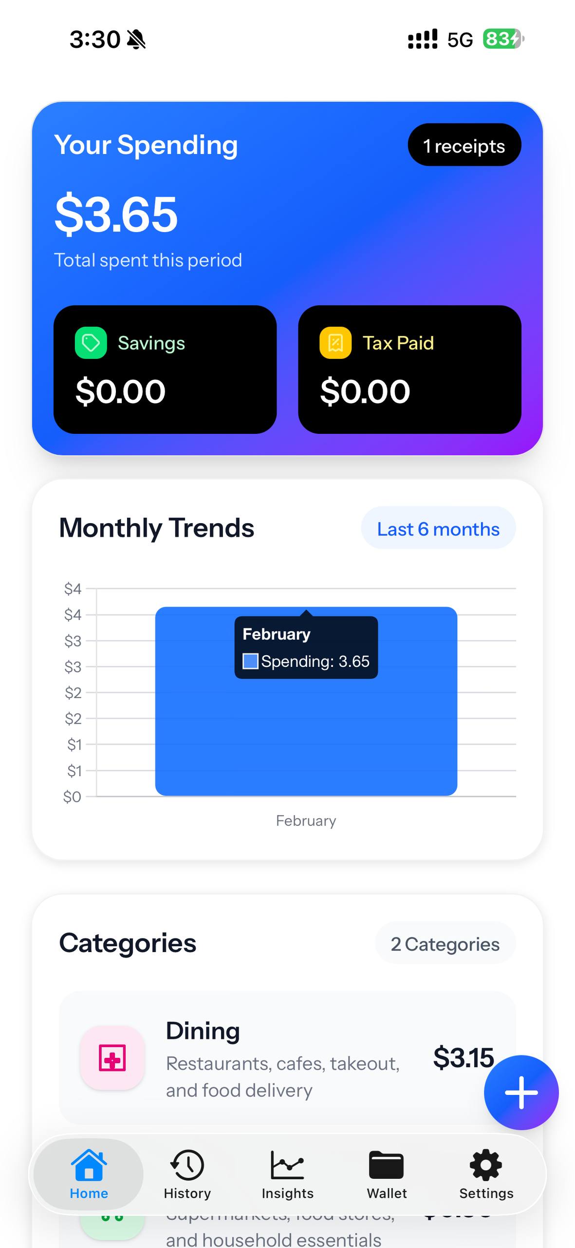 Personal Expense x AI screenshot 1