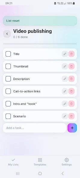 Checklisty screenshot 2