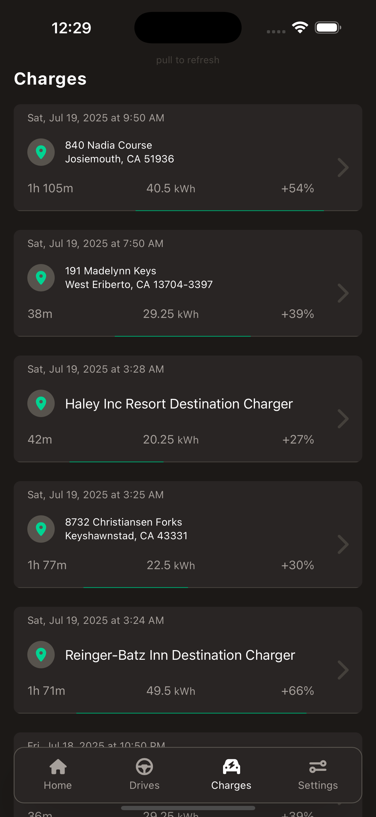 Fido for TeslaFi screenshot 1